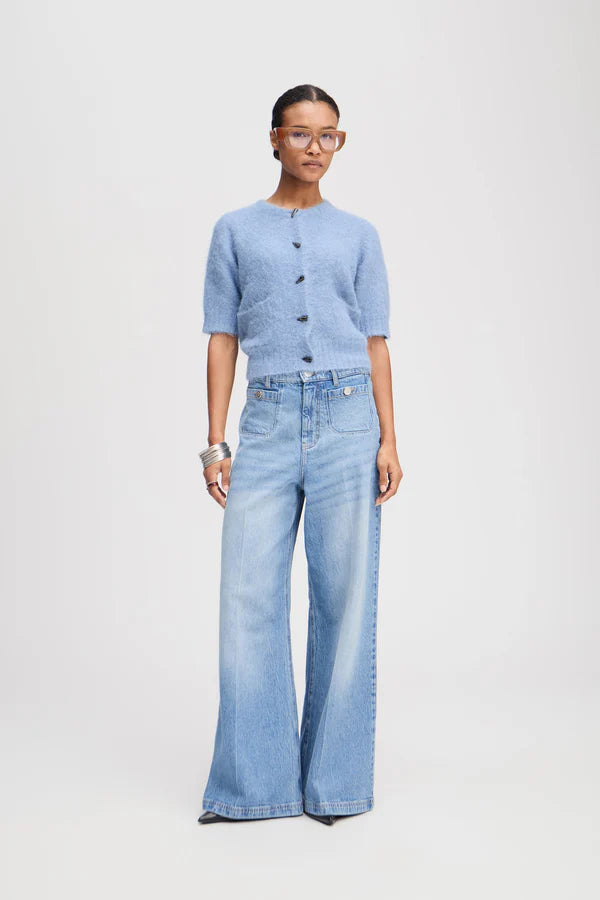 Munthe Locca Strik Cardigan 253 1600 25370 Col.Blå