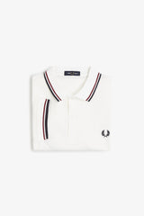 Fred Perry Polo Twin Tipped M3600 hvid T60