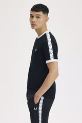 Fred Perry T-shirt Taped Ringer M4620 sort 102
