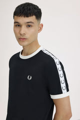 Fred Perry T-shirt Taped Ringer M4620 sort 102