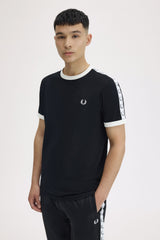 Fred Perry T-shirt Taped Ringer M4620 sort 102