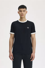 Fred Perry T-shirt Taped Ringer M4620 sort 102