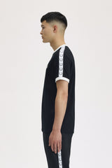 Fred Perry T-shirt Taped Ringer M4620 sort 102