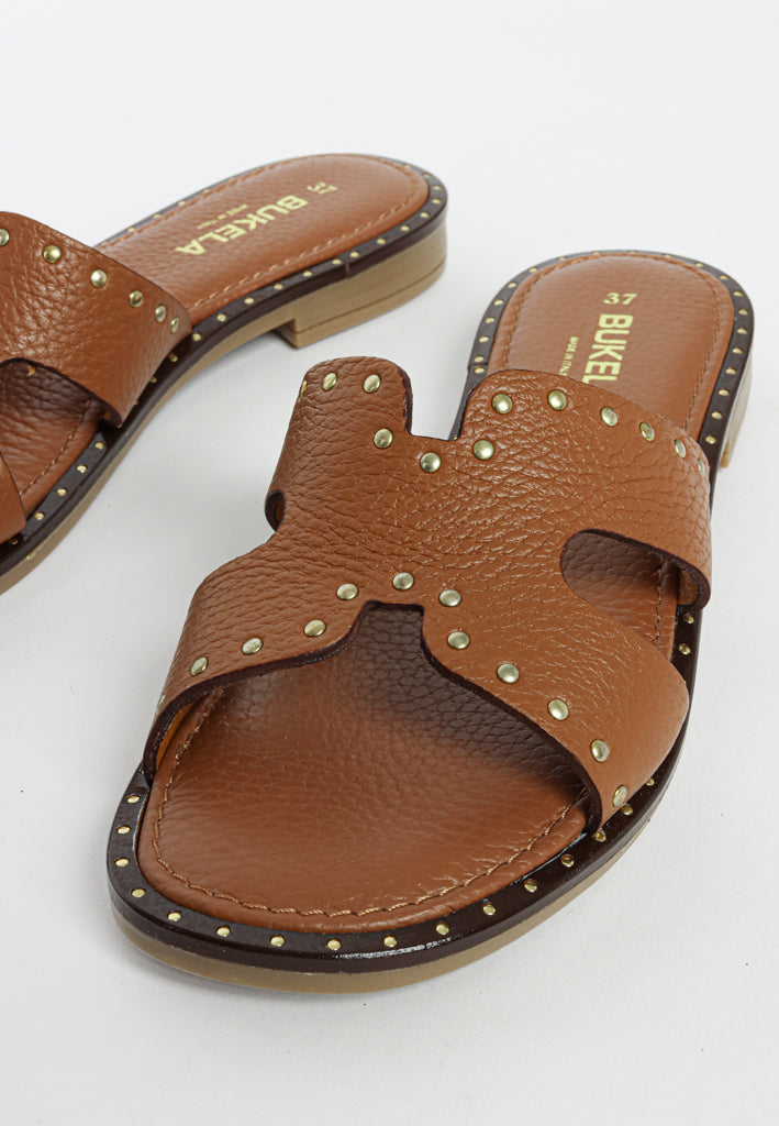 Bukela sandal Mabel Bufallo Cognac