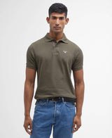 Barbour polo t-shirt tartan MML0012 olive/51