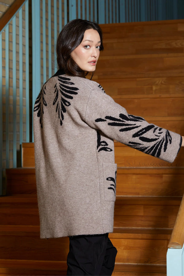 PBO Cardigan Monica 244 3409 0 Brun 924