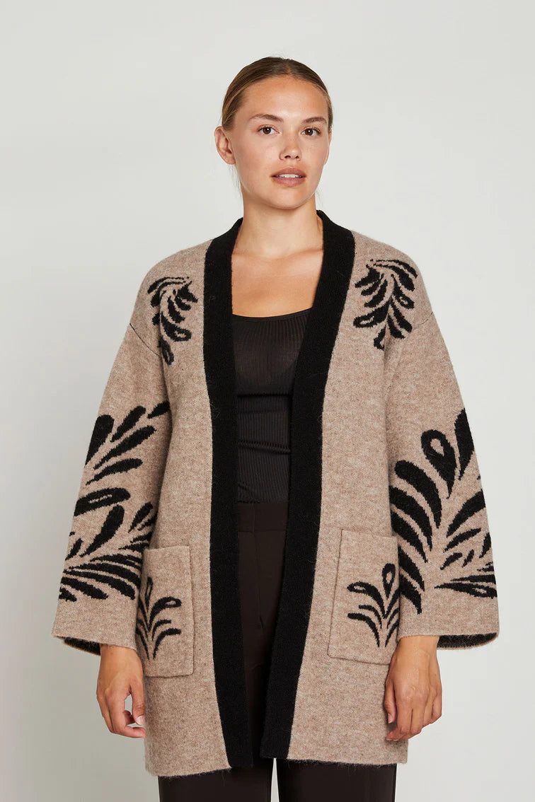 PBO Cardigan Monica 244 3409 0 Brun 924