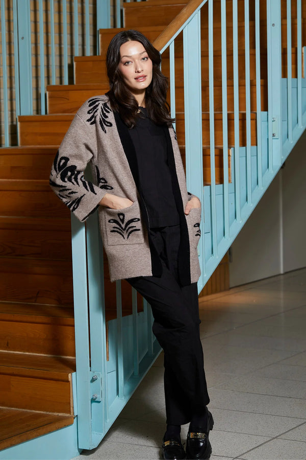 PBO Cardigan Monica 244 3409 0 Brun 924