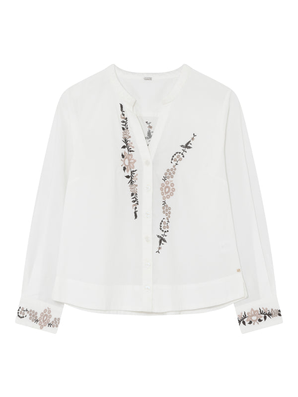 Neja Embrodery shirt 58618 7418 offwhite