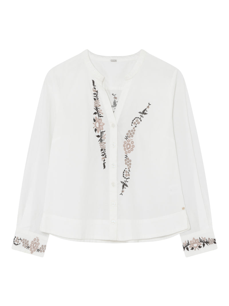 Neja Embrodery shirt 58618 7418 offwhite