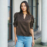 Neo Noir Roella Heavy Sateen Blouse 162590 Col.676