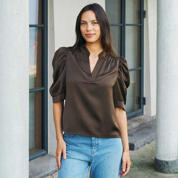 Neo Noir Roella Heavy Sateen Blouse 162590 Col.676