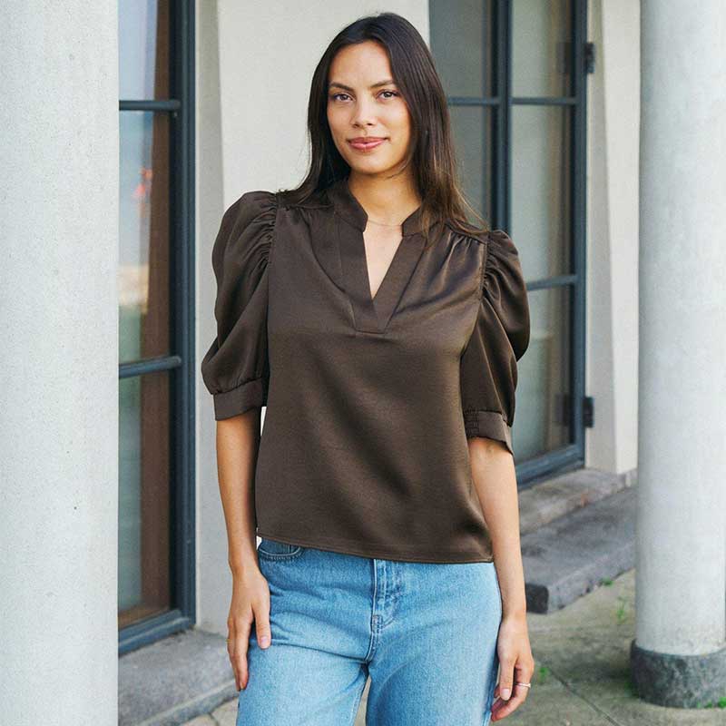 Neo Noir Roella Heavy Sateen Blouse 162590 Col.676