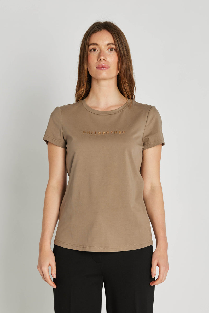 PBO Philosopher SS T-Shirt PBO1088 Col. Walnut