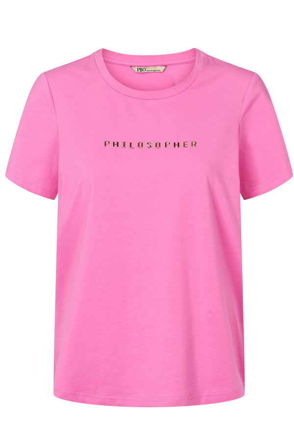 PBO Philosopher SS T-Shirt PBO1088 Col.Azalea Pink