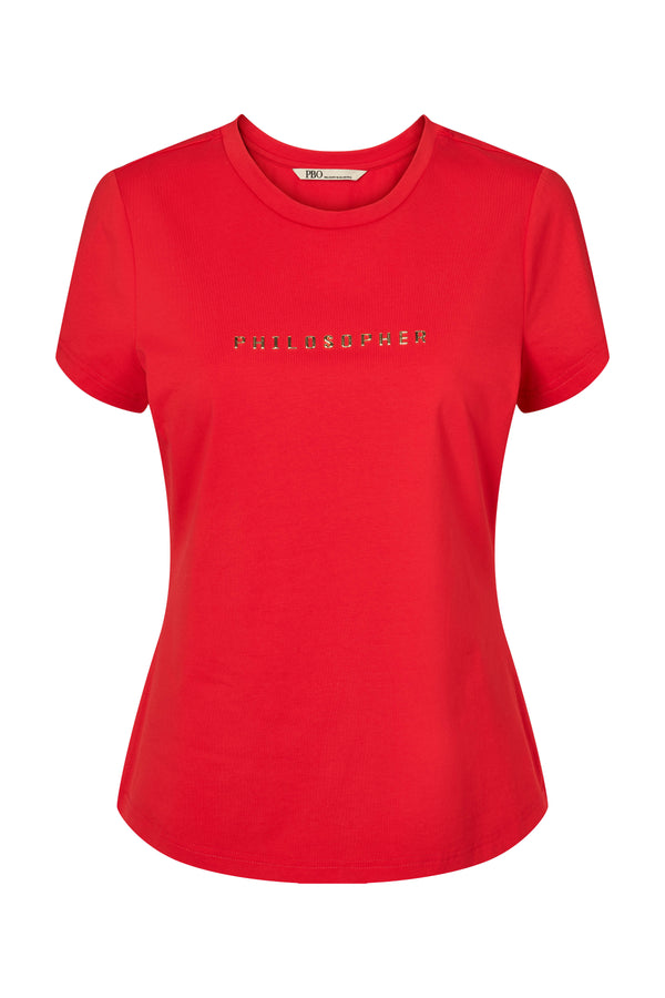 PBO T-Shirt Philosopher Aurora red