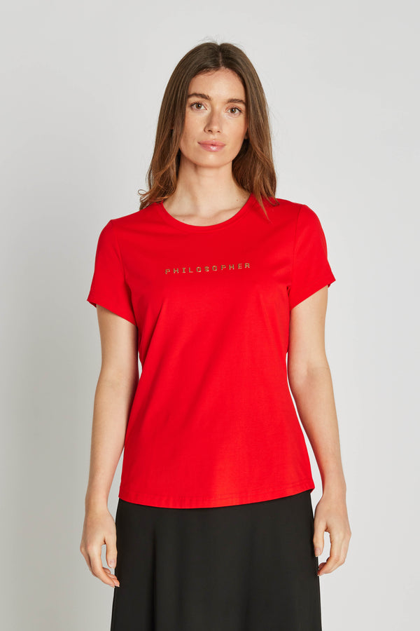 PBO T-Shirt Philosopher Aurora red
