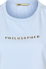 PBO Philosopher SS T-Shirt PBO1088N Col.Light blue