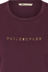 PBO Philosopher SS T-shirt PBO1088N Col. Blackberry