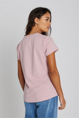 PBO Philosopher SS T-shirt PBO1088N Col.Dusty rose