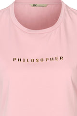 PBO Philosopher SS T-shirt PBO1088N Col.Dusty rose