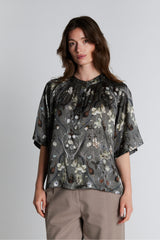 PBO Opala Silk Blouse PBO1111N Col.Castor green