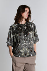 PBO Opala Silk Blouse PBO1111N Col.Castor green