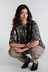 PBO Opala Silk Blouse PBO1111N Col.Castor green