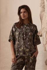PBO Opala Silk Blouse PBO1111N Col.Castor green
