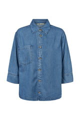 PBO Kao Blouse PBO1134 Col Blue Denim 200
