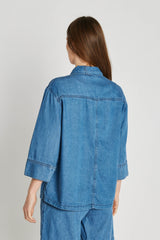PBO Kao Blouse PBO1134 Col Blue Denim 200