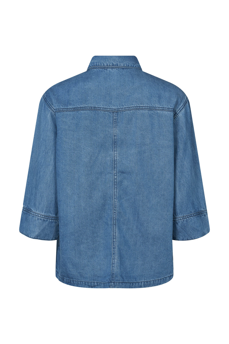 PBO Kao Blouse PBO1134 Col Blue Denim 200