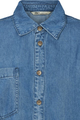 PBO Kao Blouse PBO1134 Col Blue Denim 200