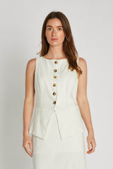 PBO Avenue Waistcoat PBO1223 Col Star White 101