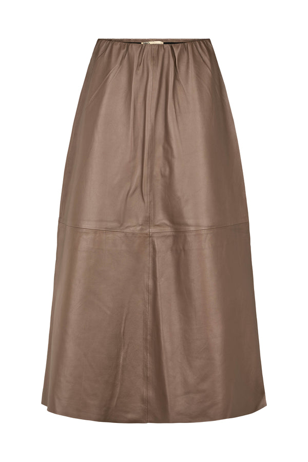 PBO Lapa Leather Skirt  PBO1312 Col. Elm 408
