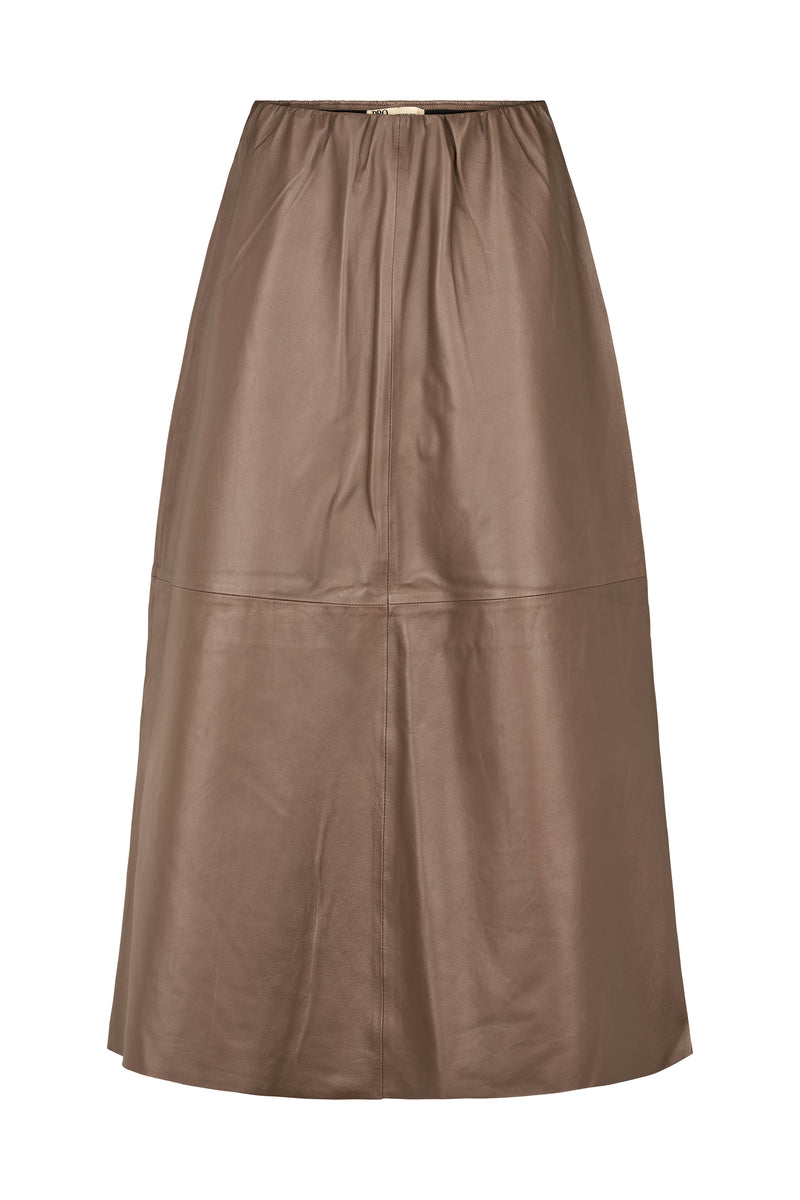 PBO Lapa Leather Skirt  PBO1312 Col. Elm 408
