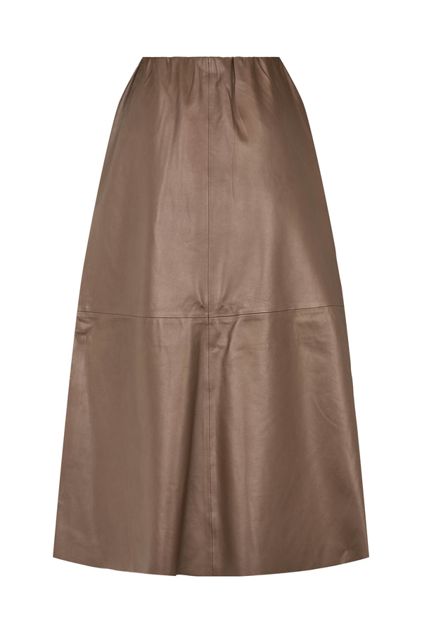 PBO Lapa Leather Skirt  PBO1312 Col. Elm 408