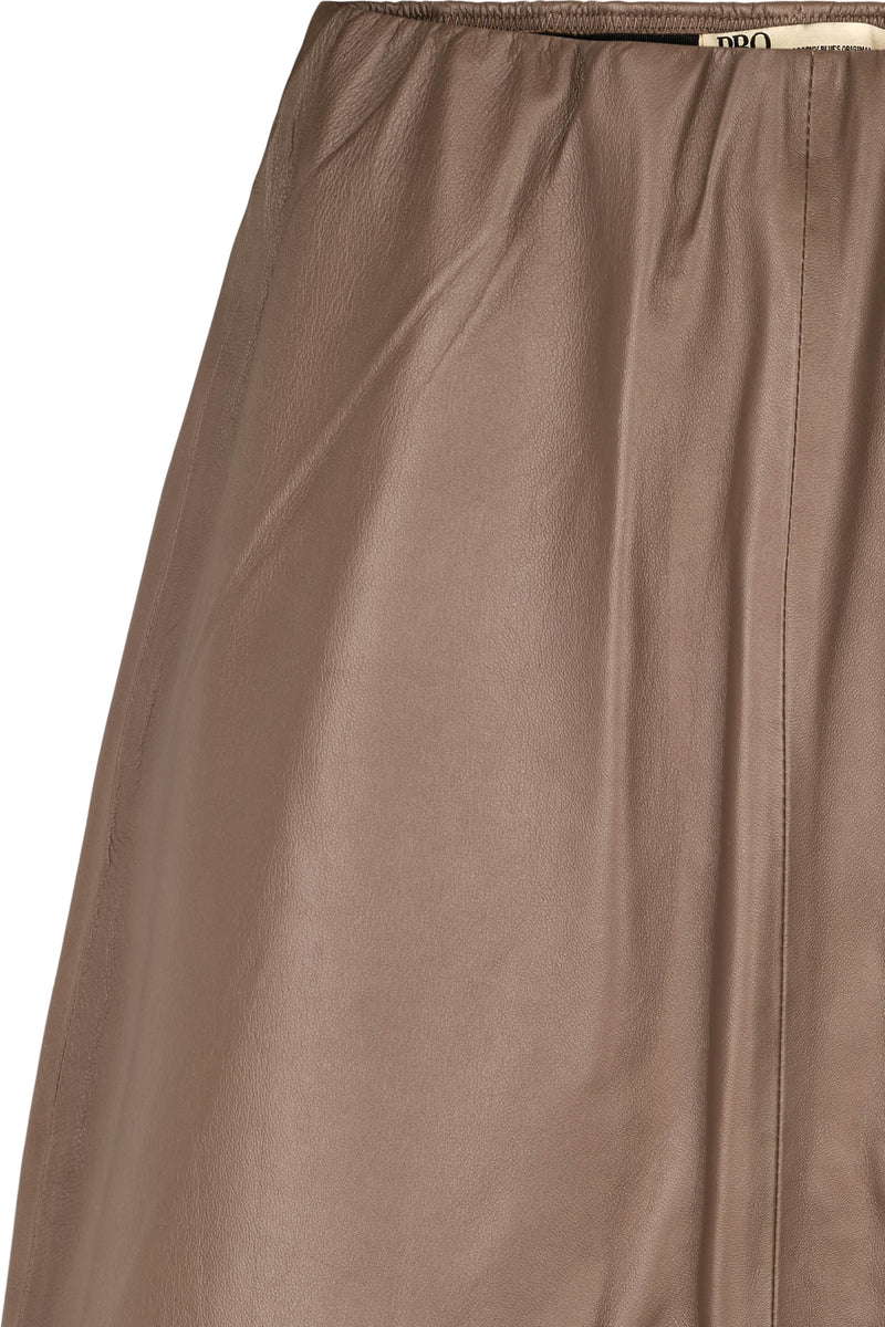 PBO Lapa Leather Skirt  PBO1312 Col. Elm 408