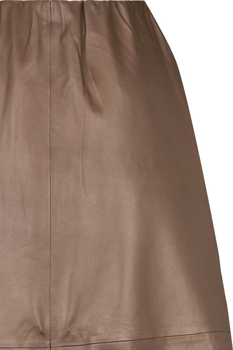 PBO Lapa Leather Skirt  PBO1312 Col. Elm 408