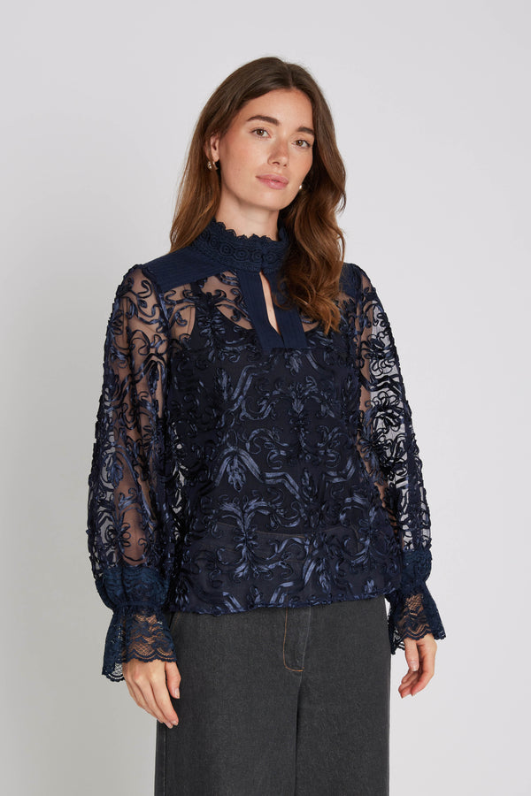 PBO Royal Blouse PBO1325 Col. Navy