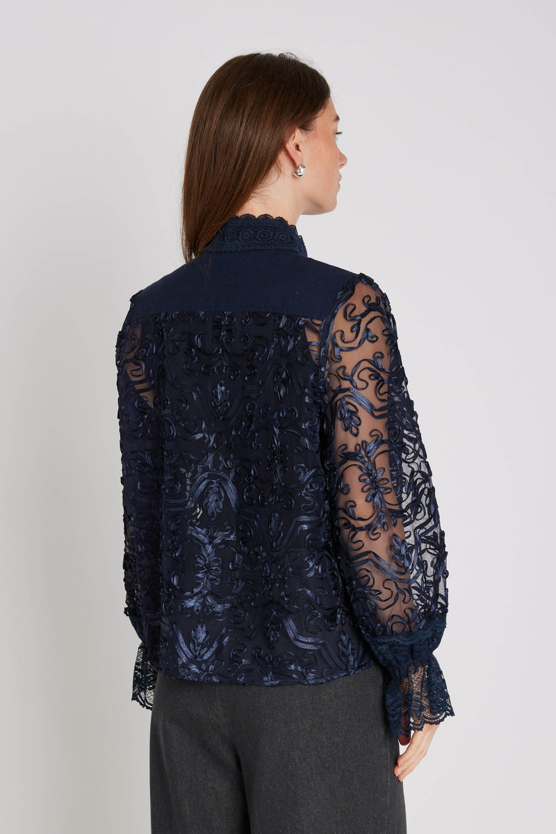 PBO Royal Blouse PBO1325 Col. Navy