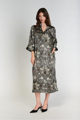 PBO Simbia Silk Dress PBO1387 Col.Castor green