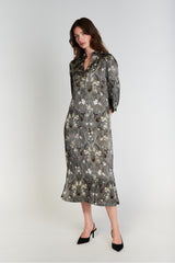 PBO Simbia Silk Dress PBO1387 Col.Castor green
