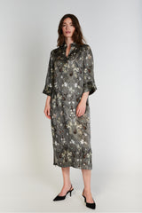 PBO Simbia Silk Dress PBO1387 Col.Castor green