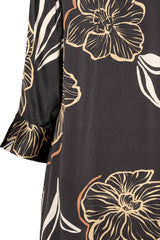 PBO Simbia silk dress PBO1387 Col. Black print