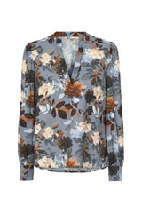 PBO Lucky Blouse PBO1426 Col. Dark Flower Print