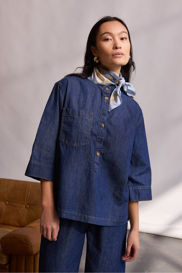 PBO Essence Shirt PBO1434 Col. Dark Denim