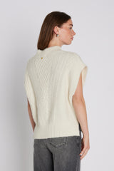 PBO Alino Knit Vest PBO1492 Col. Ecru 03