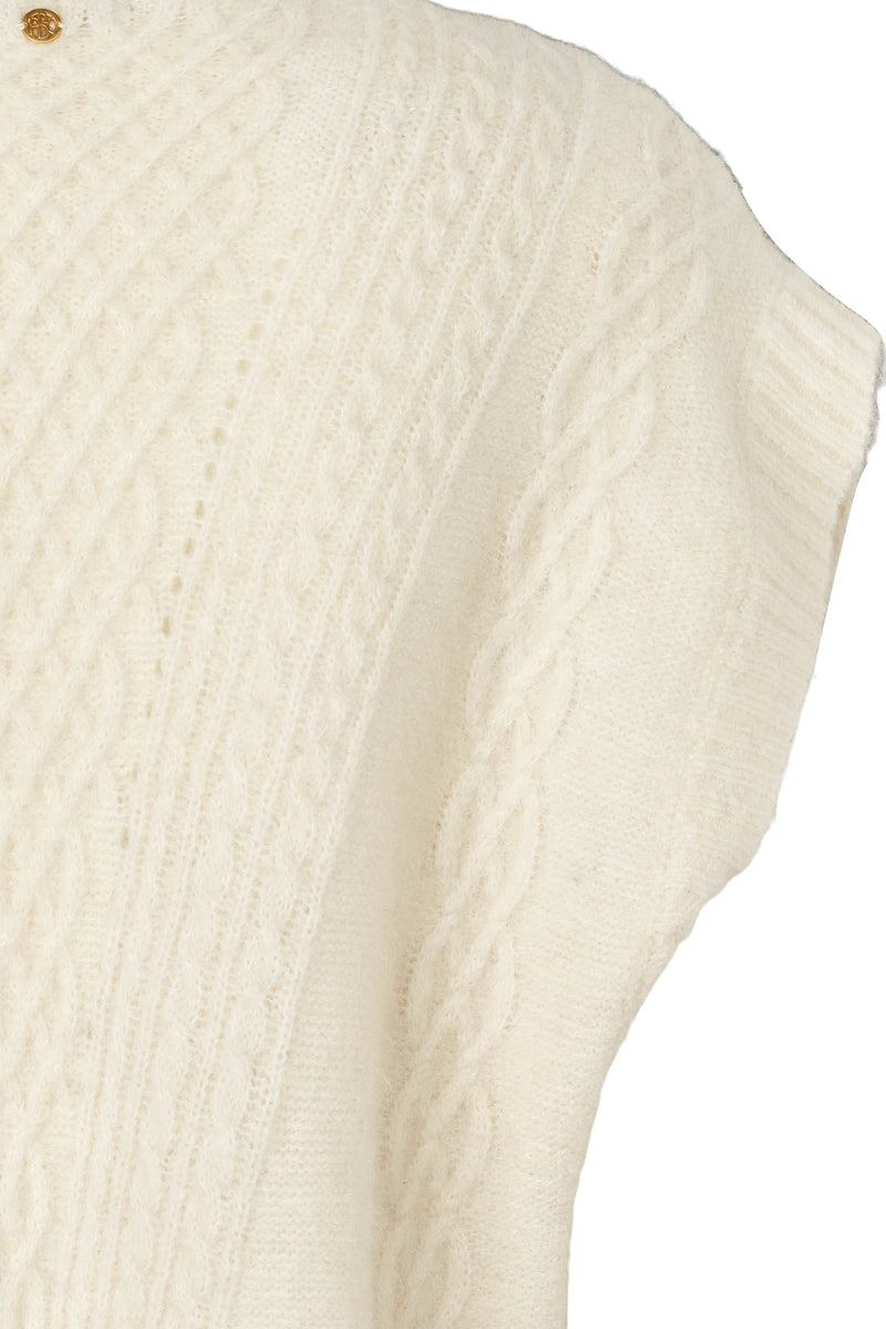 PBO Alino Knit Vest PBO1492 Col. Ecru 03
