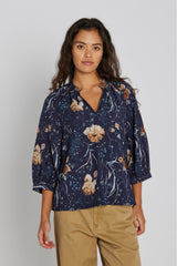 PBO Novella blouse PBO1738 Col. Dark flower
